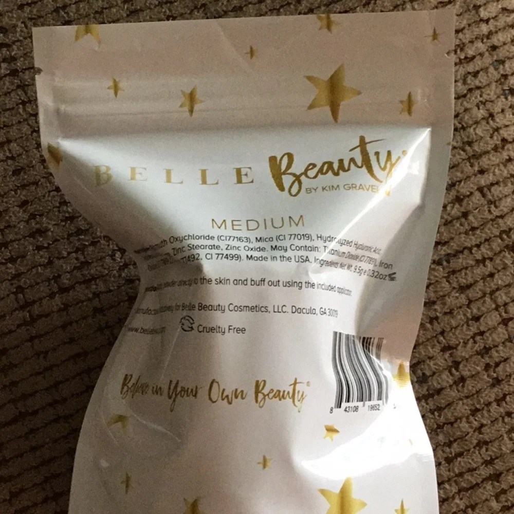 Belle Beauty by Kim Gravel Easy Peasy Powder Matte Mineral Foundation Medium NEW